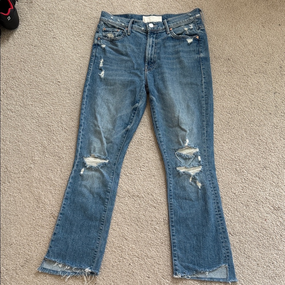Mother Jeans - runs small . I usually wear a size 26 for reference.